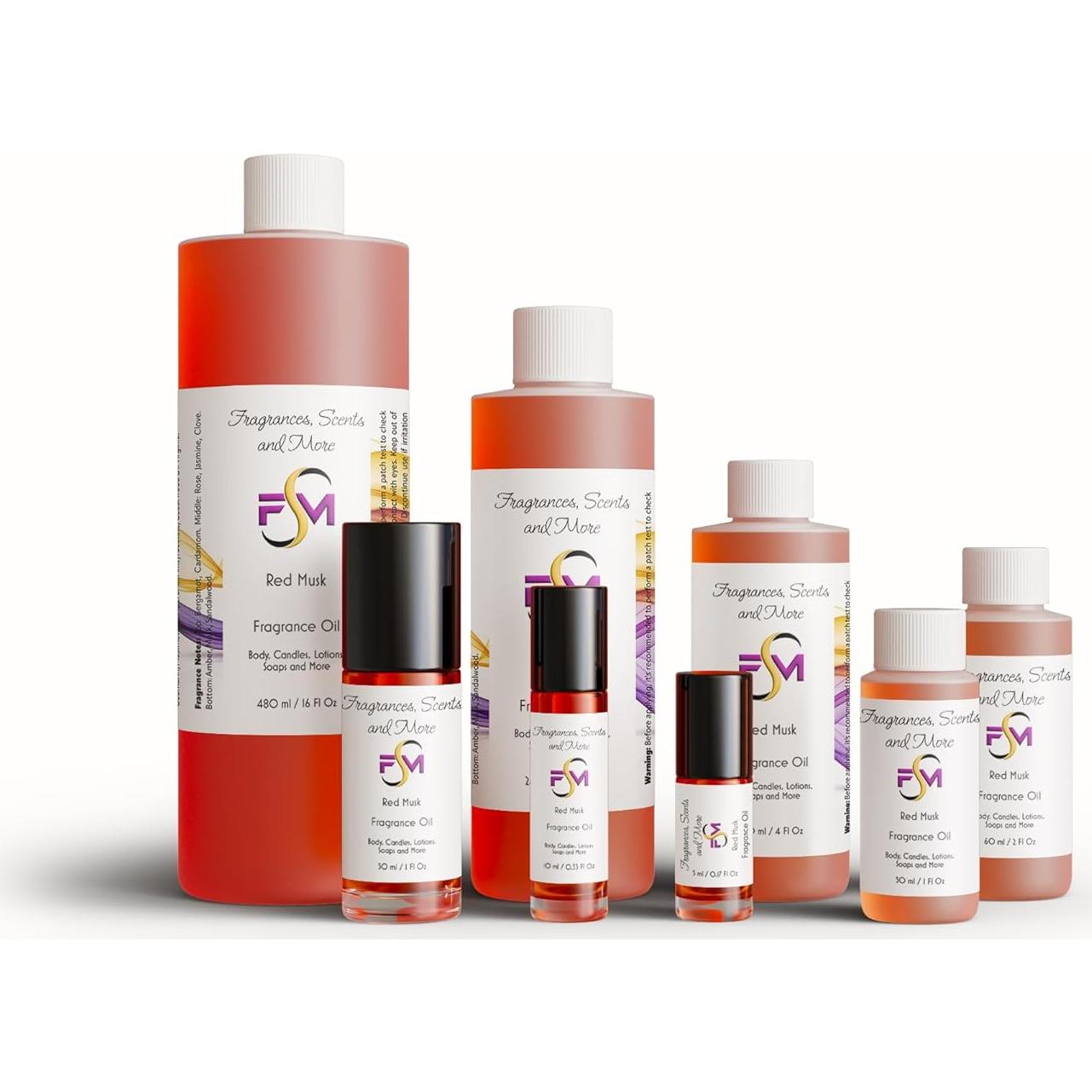 Aceite de Fragancia Musk Rojo 5ml J & TC Fragrances