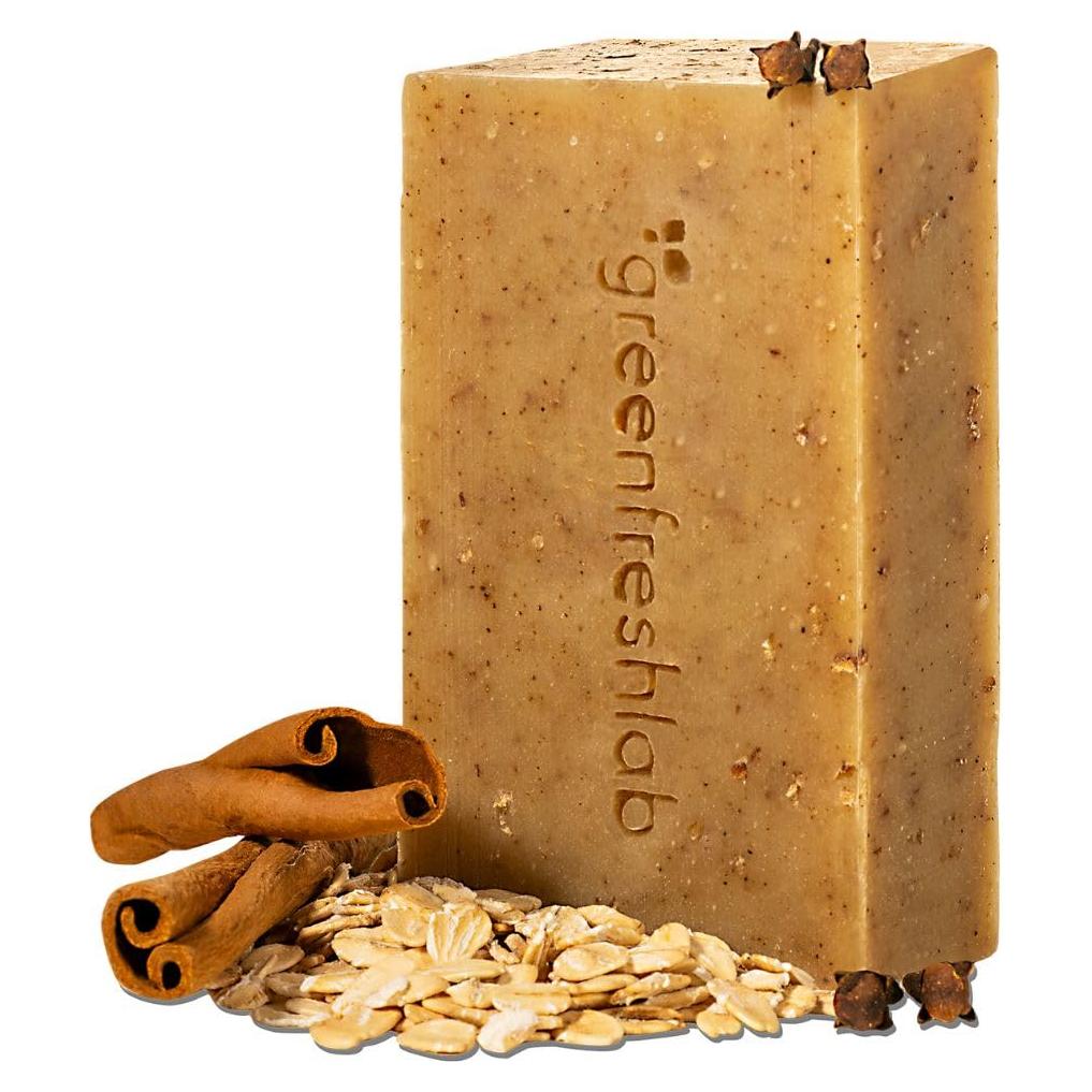 Jabón Exfoliante Orgánico GreenFreshLab 132g Canela y Clavo