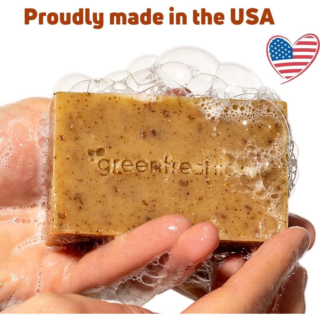 Jabón Exfoliante Orgánico GreenFreshLab 132g Canela y Clavo