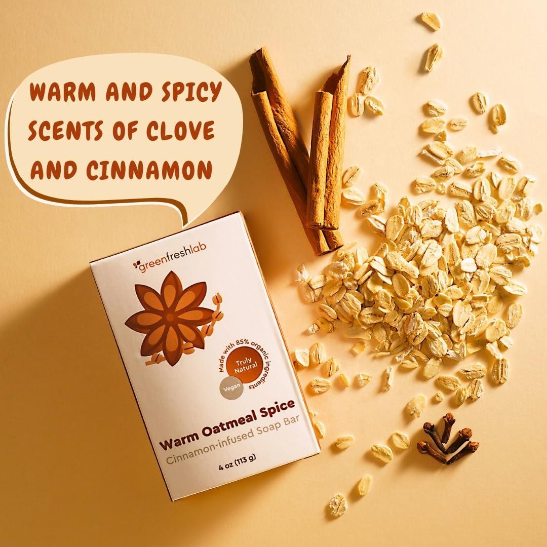 Jabón Exfoliante Orgánico GreenFreshLab 132g Canela y Clavo