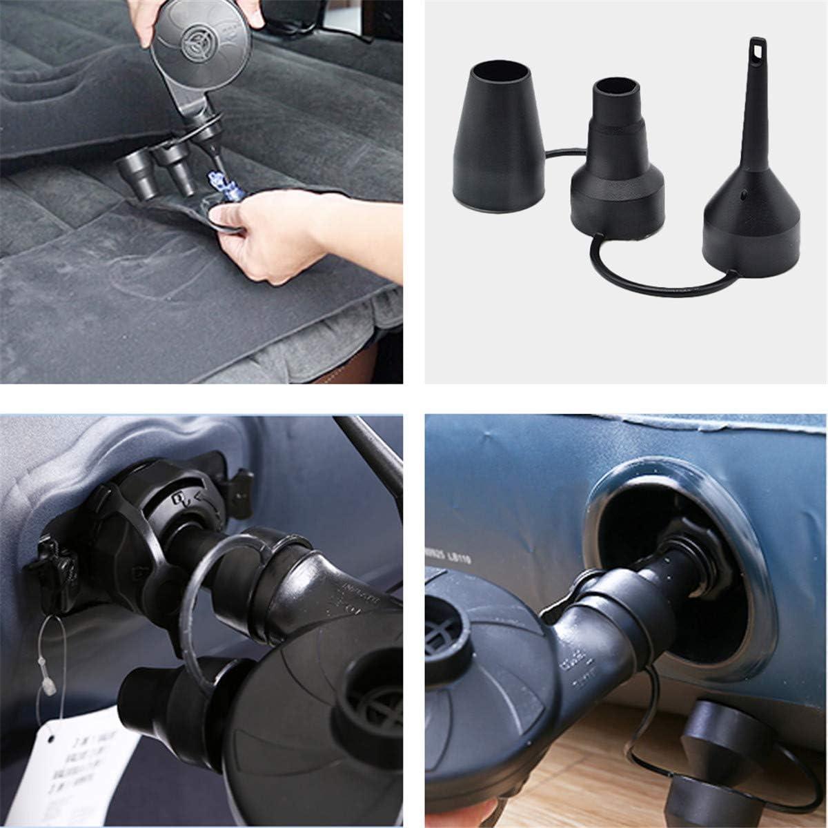 BOMPOW Bomba de Aire Eléctrica 130W Inflables Rápida Negra