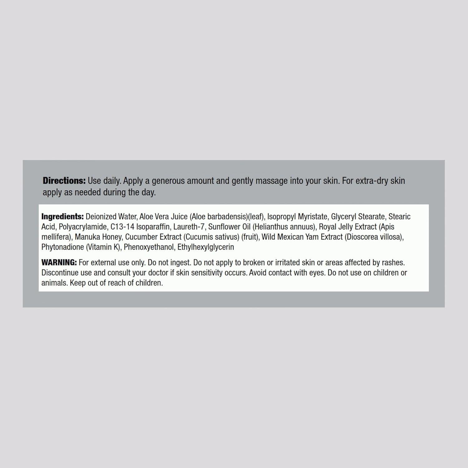 Crema Facial Piping Rock con Jalea Real y Miel de Manuka 113 g