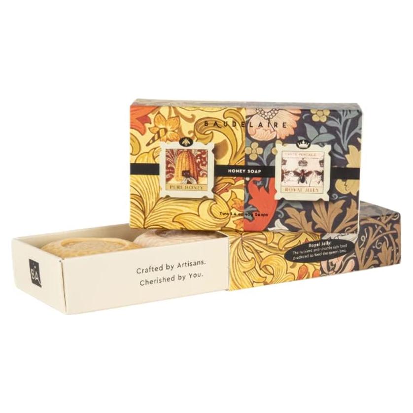 Jabón de Miel Pura y Jalea Real Baudelaire - Set de 2