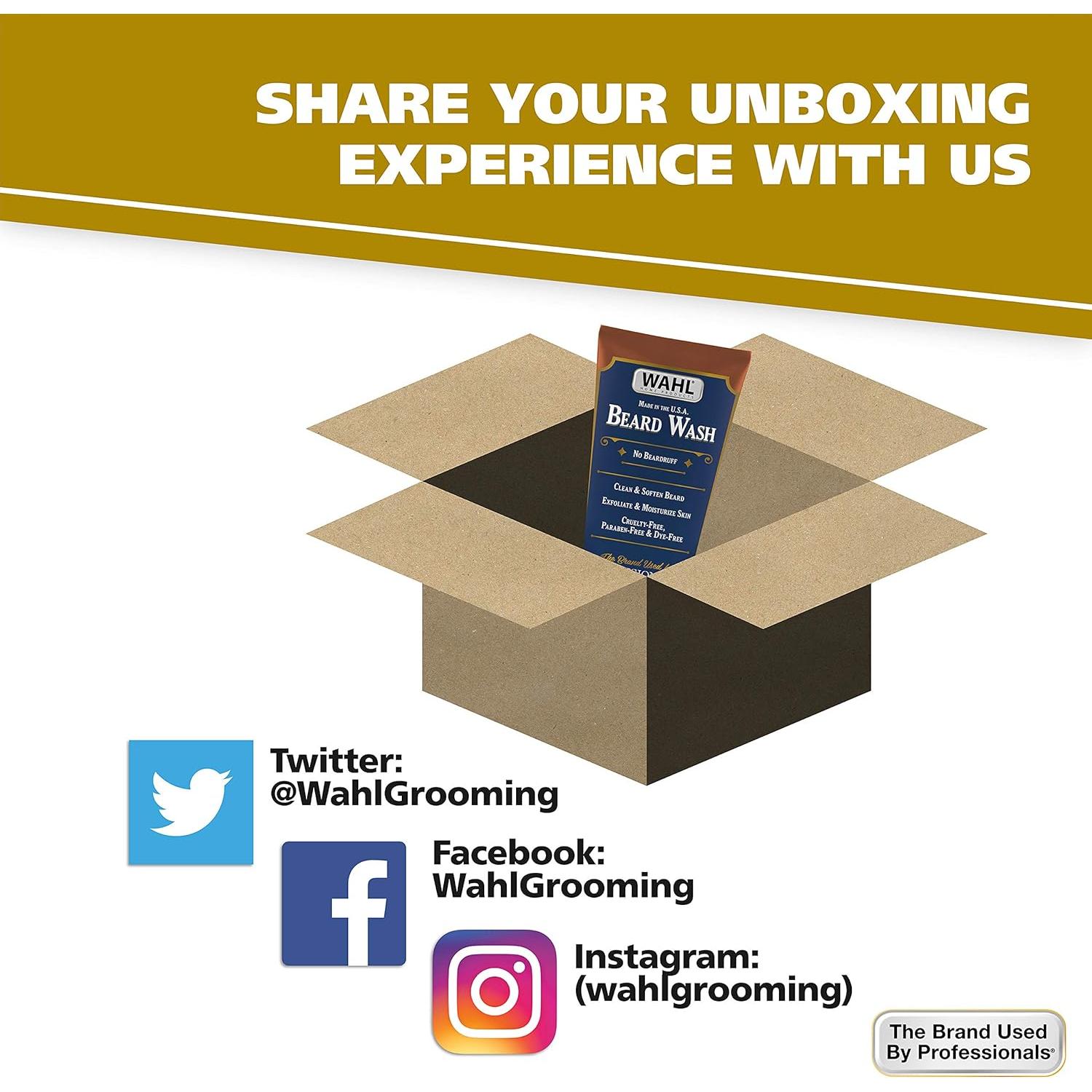 Limpiador de Barba Wahl con Aceites Esenciales 805601 - 15.95x13.03cm