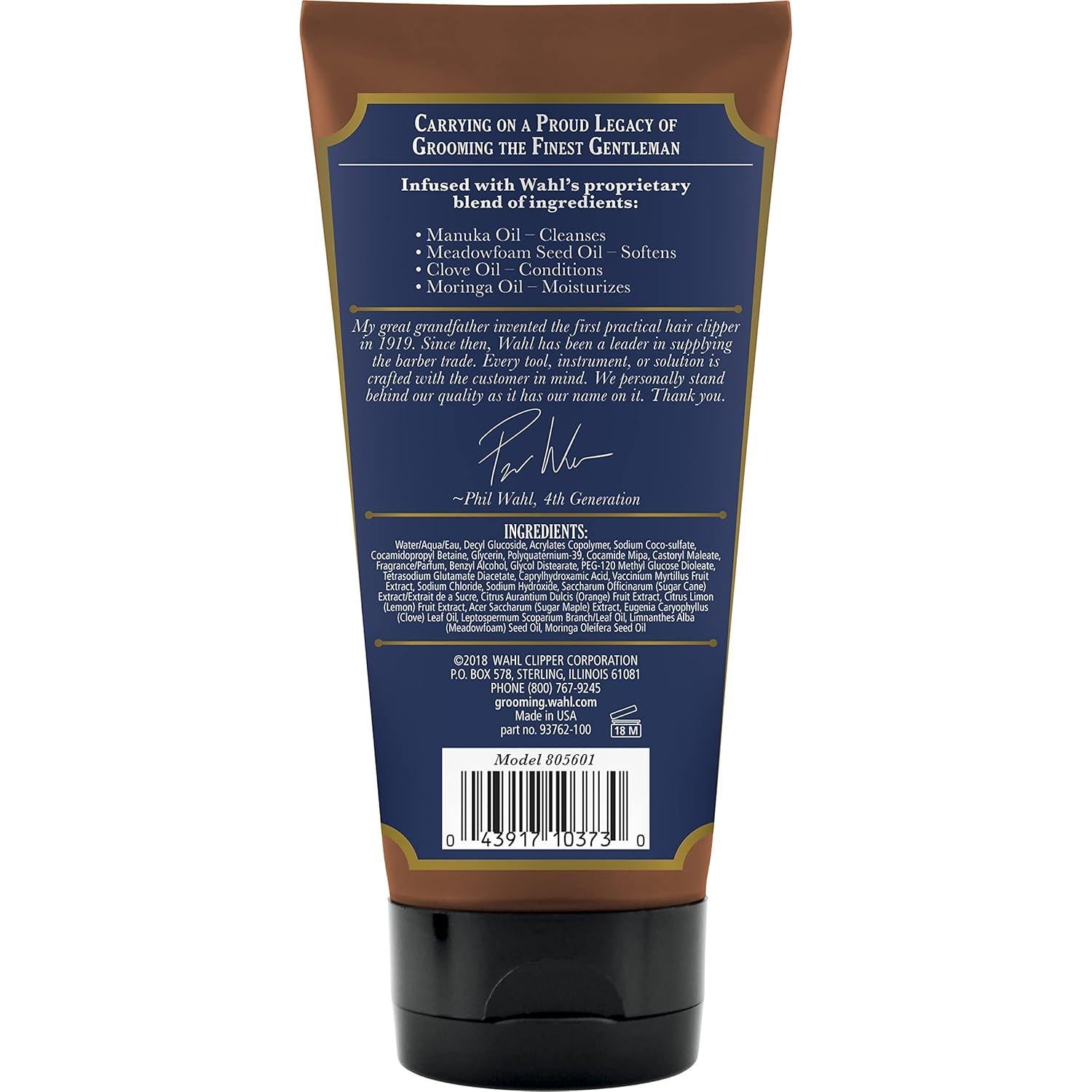 Limpiador de Barba Wahl con Aceites Esenciales 805601 - 15.95x13.03cm