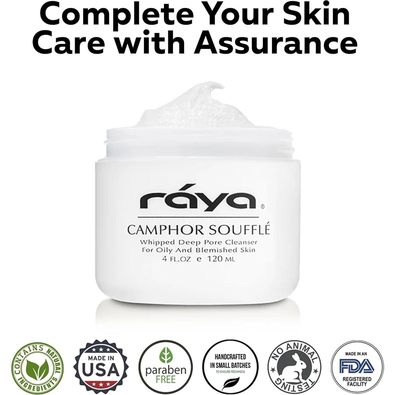 Limpiador Facial Soufflé Camphor Raya 113g - Piel Grasa