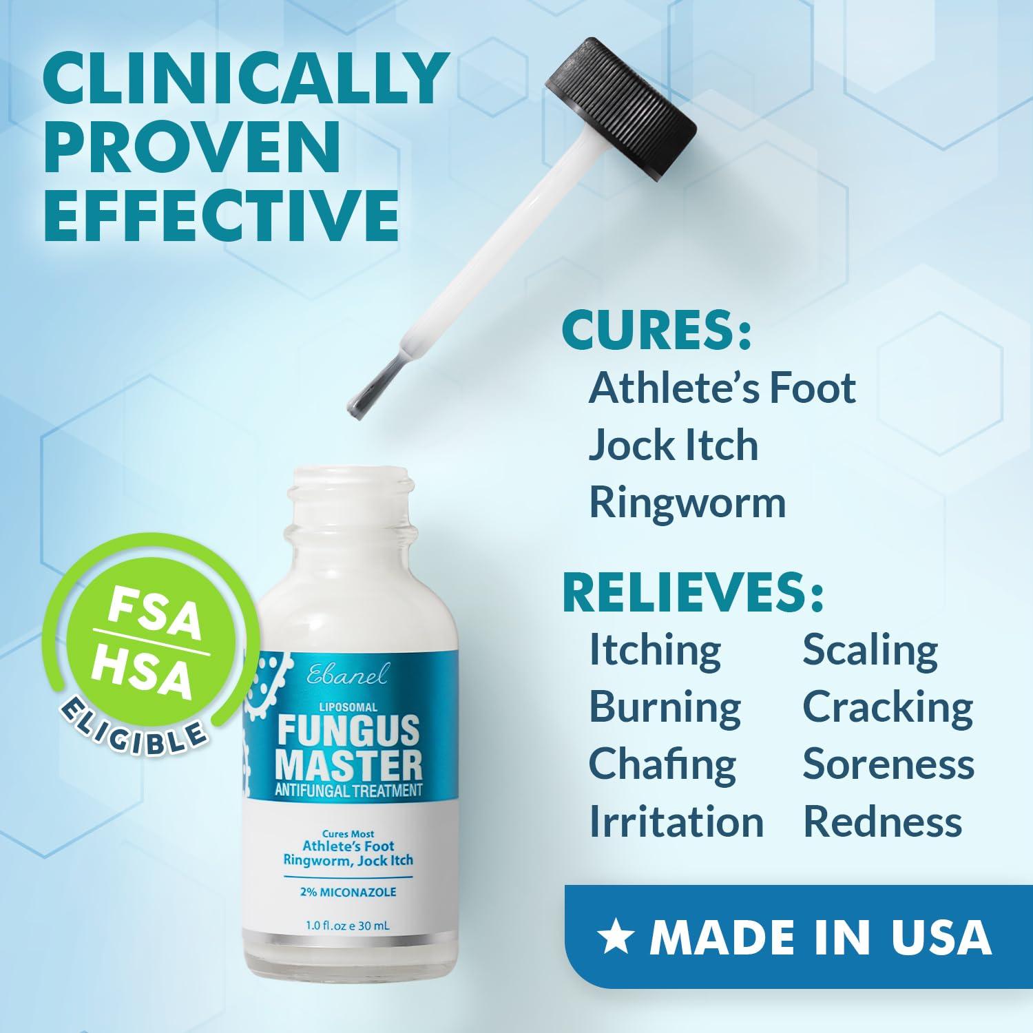 Crema Antifúngica Ebanel Fungus Master 30 ml - Hongos en Pies