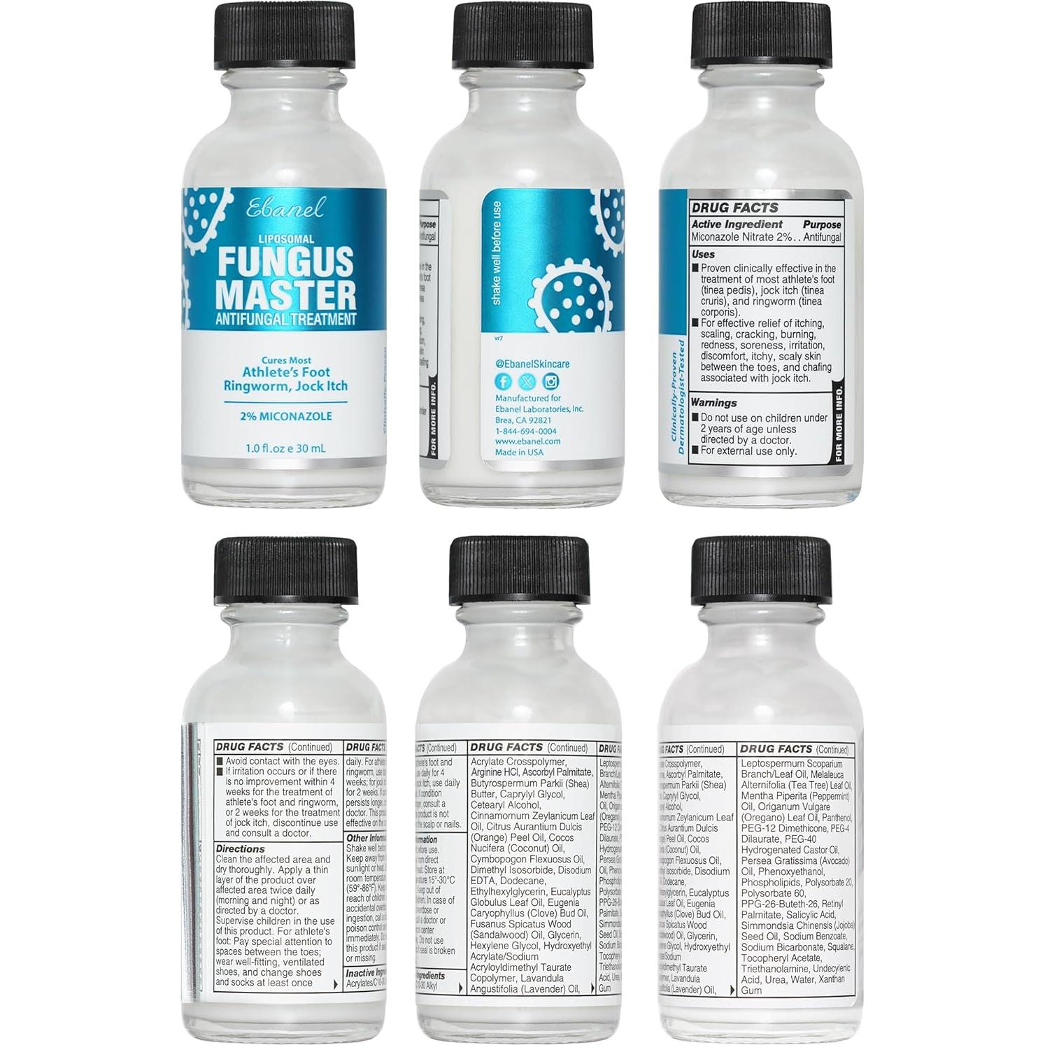 Crema Antifúngica Ebanel Fungus Master 30 ml - Hongos en Pies