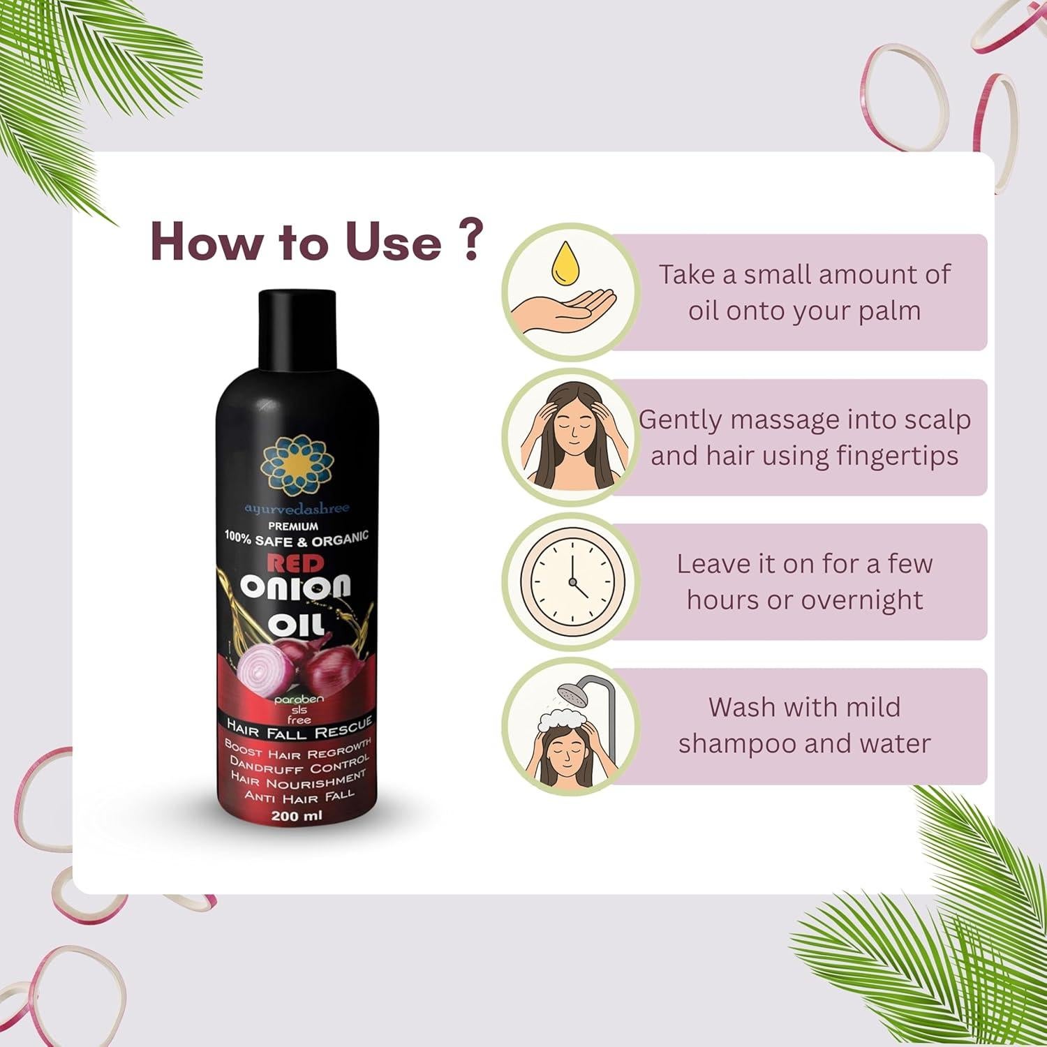 Aceite Tratamiento Cabello Cebolla Roja 200ml A-Art Natura Care