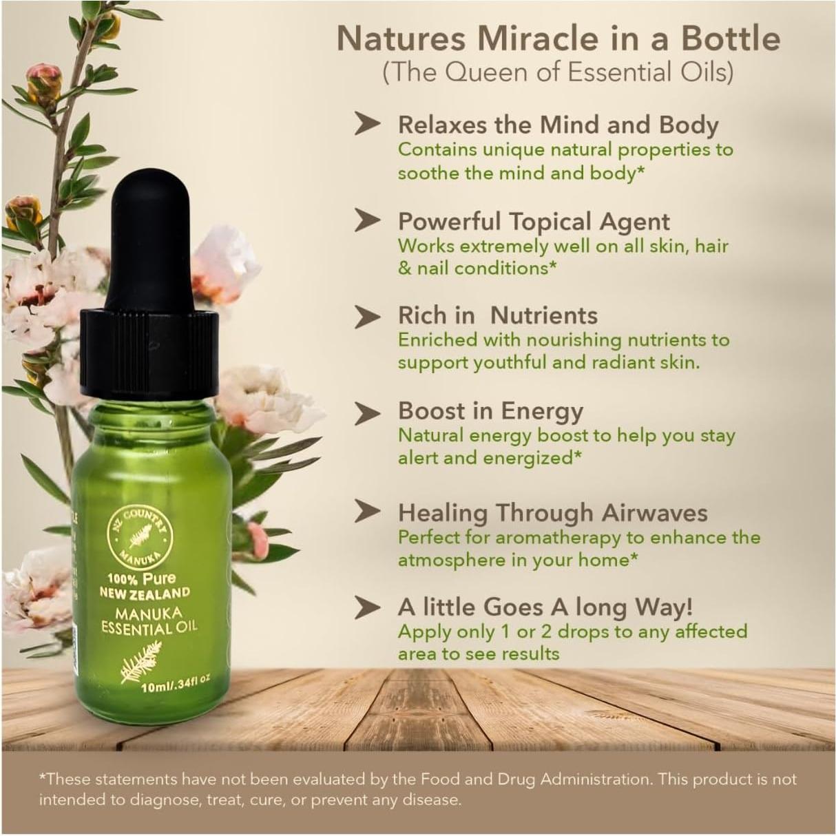 Aceite de Manuka Puro 10ml Gault Enterprises - Cuidado Natural