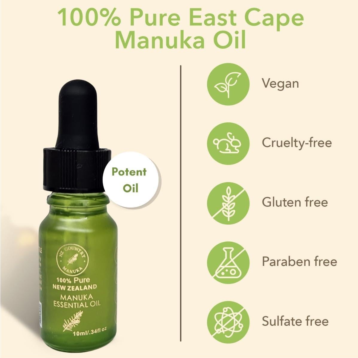 Aceite de Manuka Puro 10ml Gault Enterprises - Cuidado Natural