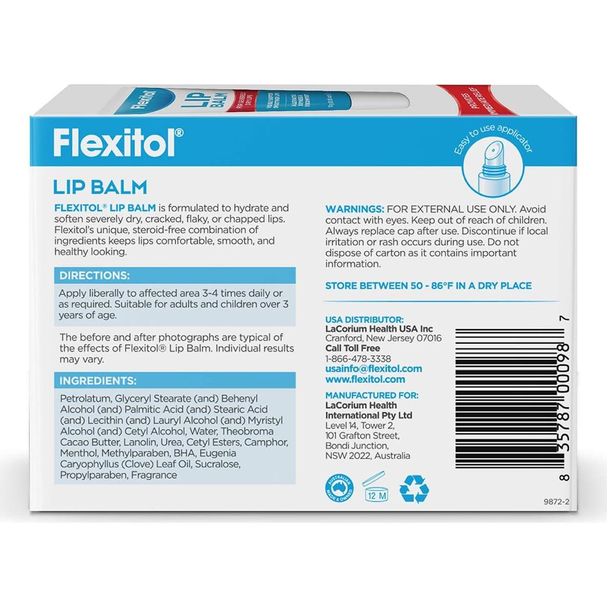 Bálsamo Labial Flexitol 9.86g - Hidratante Sin Esteroides