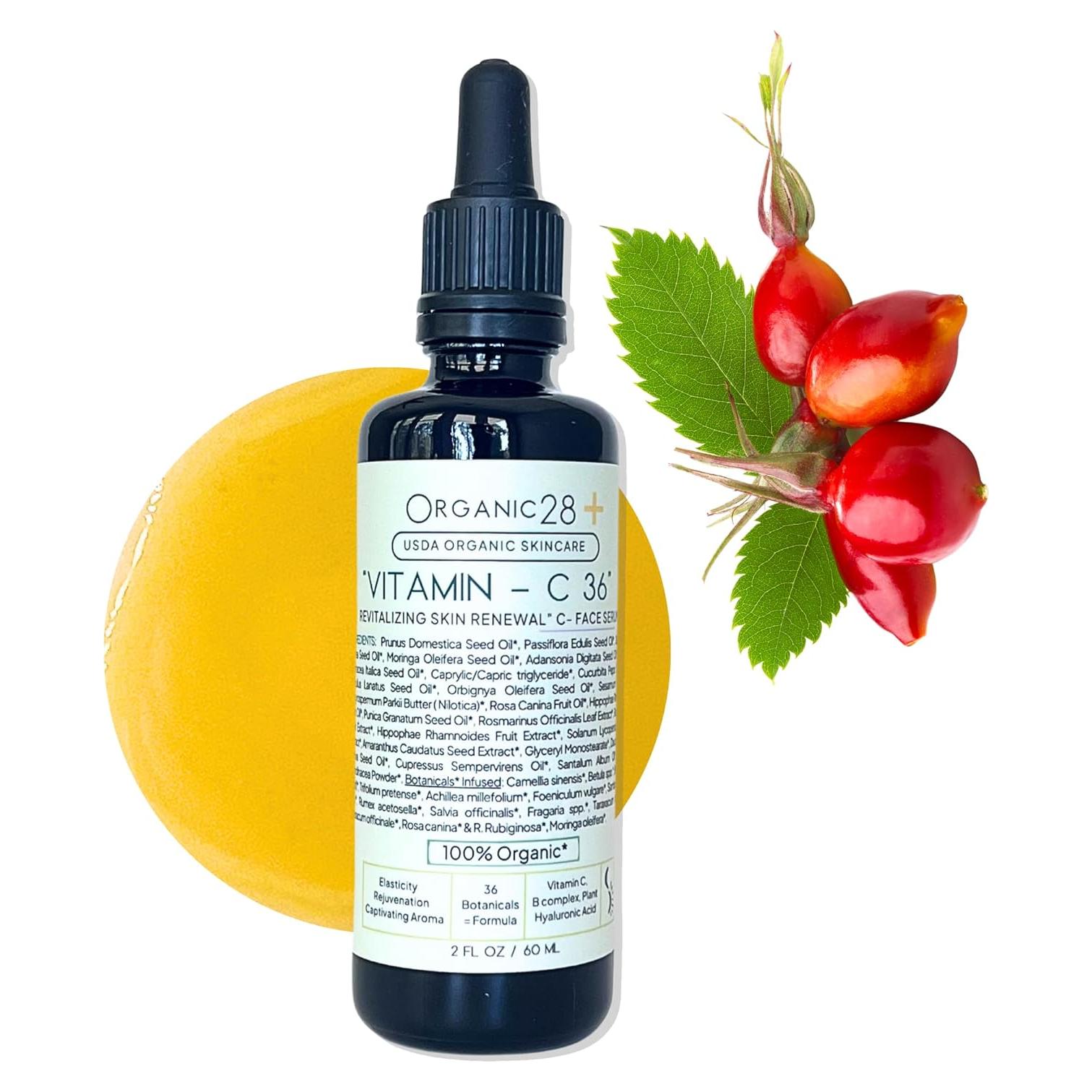 Suero Facial de Vitamina C Orgánica 60 ML - Organic28