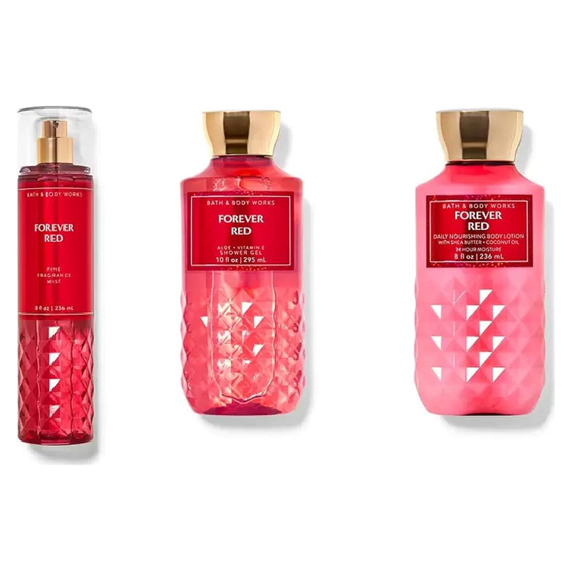 Set de Regalo Gel de Ducha y Loción Forever Red Bath & Body Works