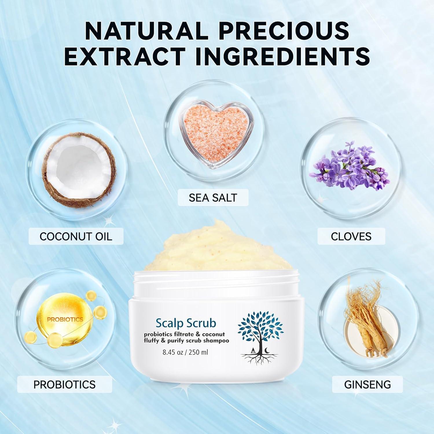 Exfoliante para Cuero Cabelludo Mokasakiso 240g - Limpieza Profunda