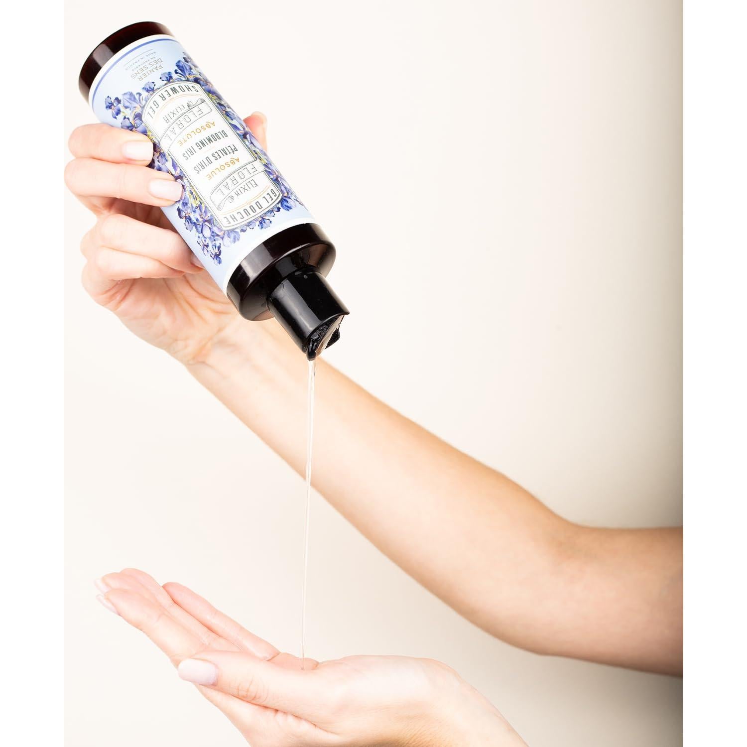 Panier des Sens – Blooming Iris Moisturizing Body Wash for Women & Men - Gentle Shower Gel 95% Natural Ingredients for Normal, Sensitive Skin - Body Care Made in France, SLS Free, Vegan - 8.45 Floz