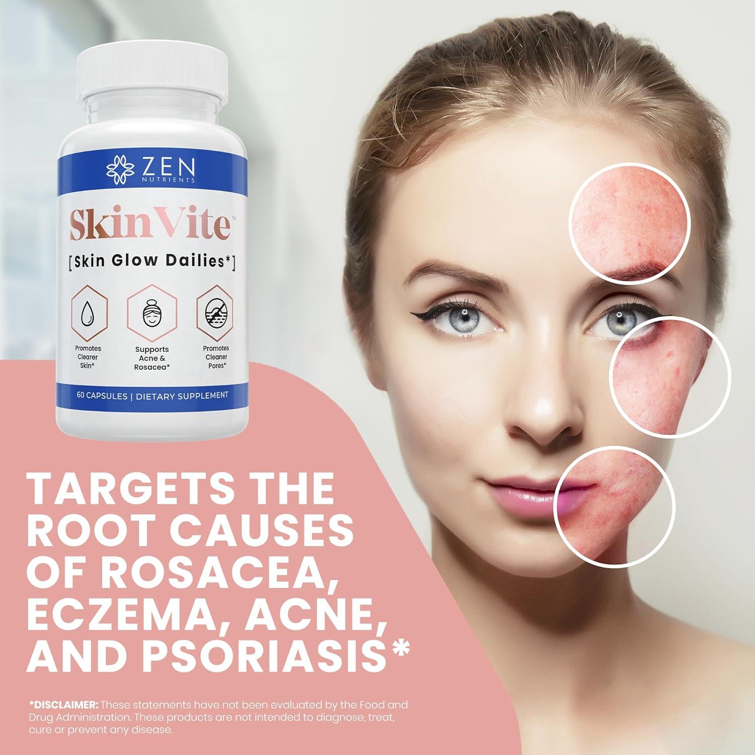 Suplemento Natural SkinVite Zen Nutrients para Piel Clara 81g