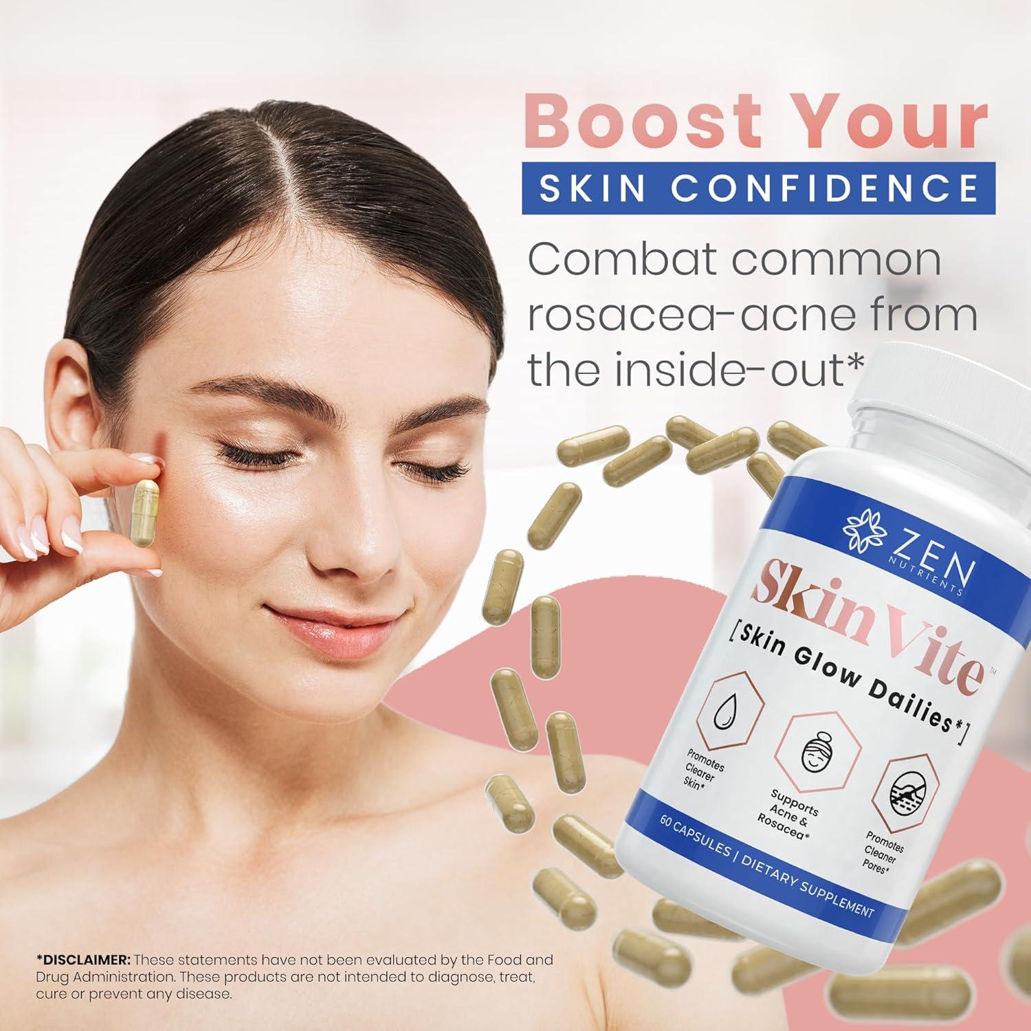 Suplemento Natural SkinVite Zen Nutrients para Piel Clara 81g