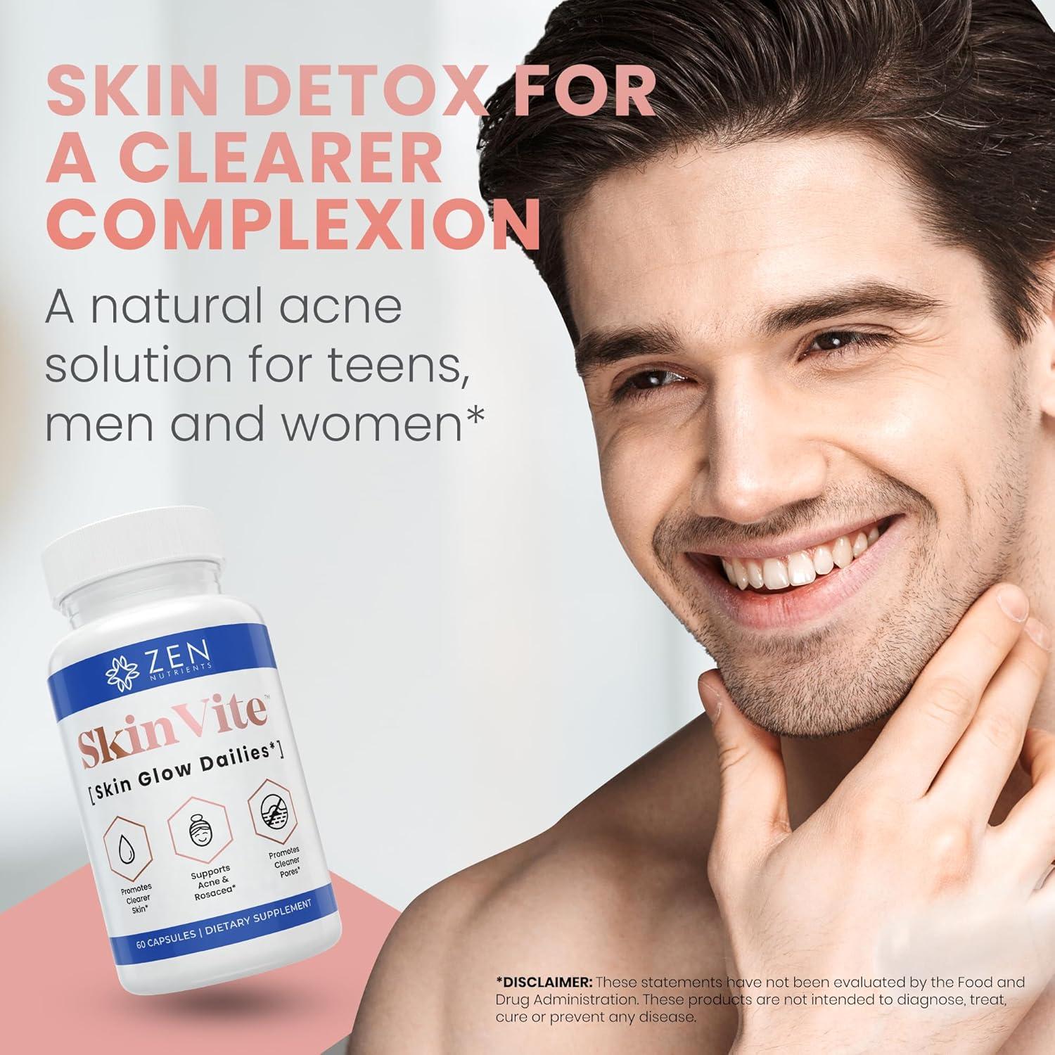 Suplemento Natural SkinVite Zen Nutrients para Piel Clara 81g