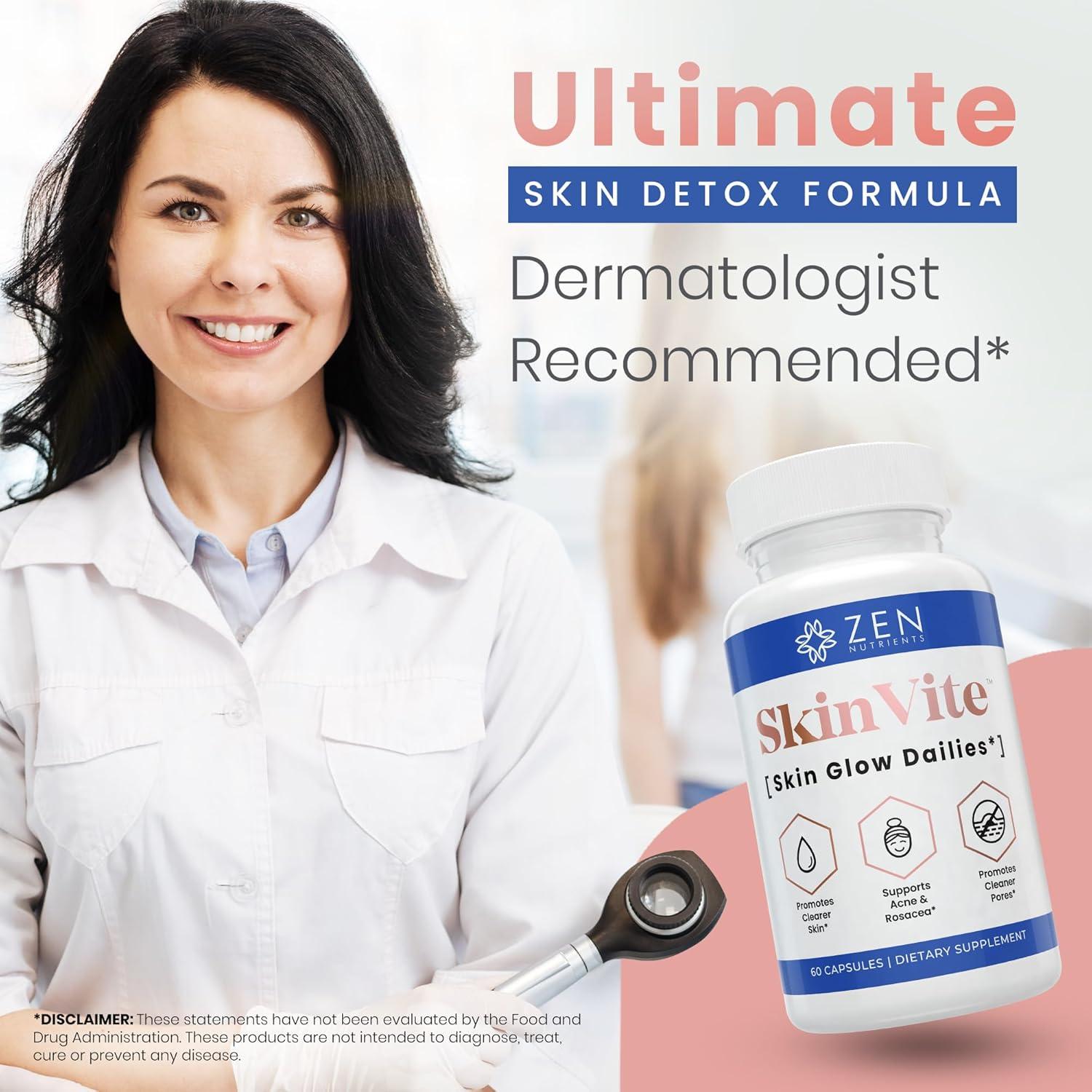 Suplemento Natural SkinVite Zen Nutrients para Piel Clara 81g