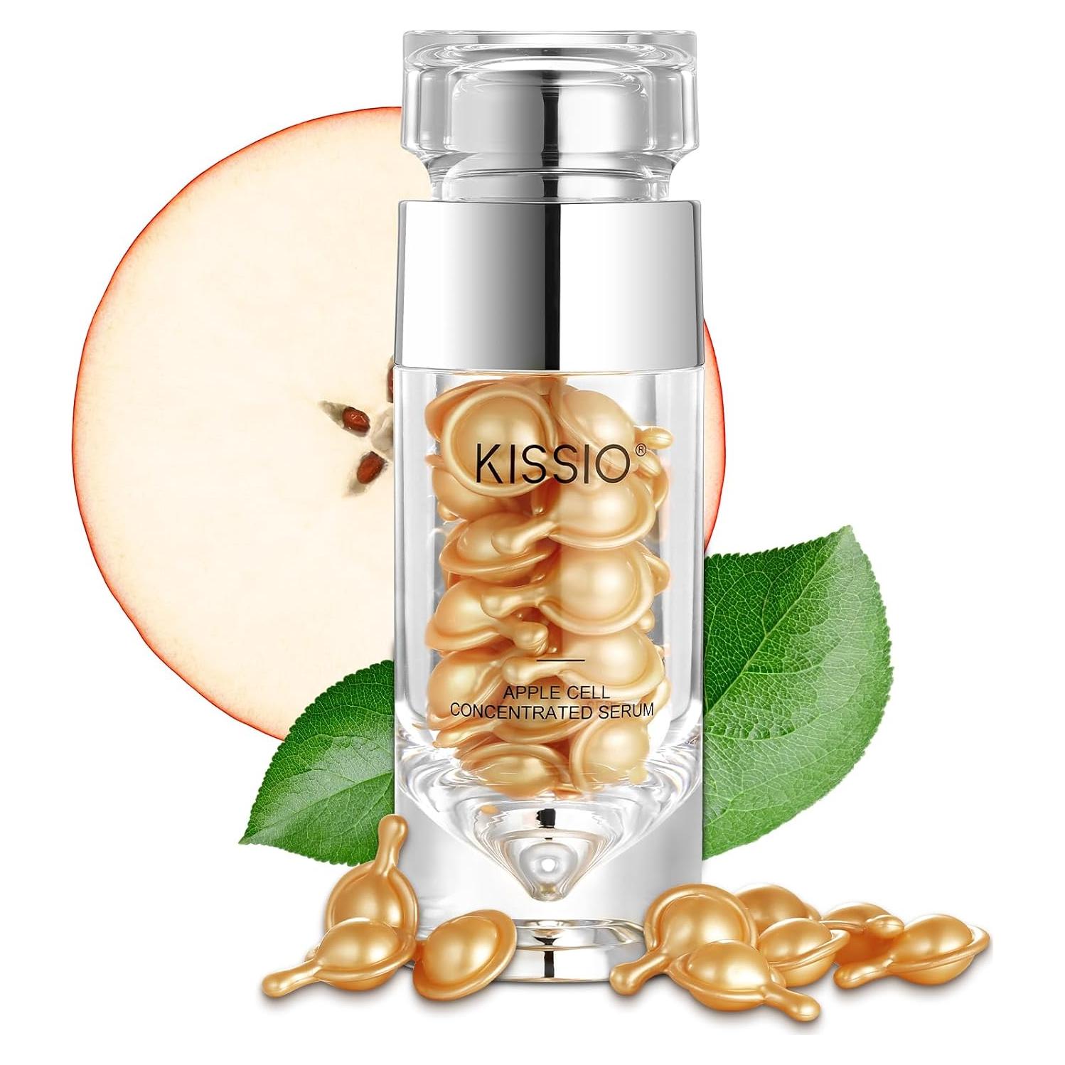 Suero Facial KISSIO de Células de Manzana 30 Cápsulas Antienvejecimiento