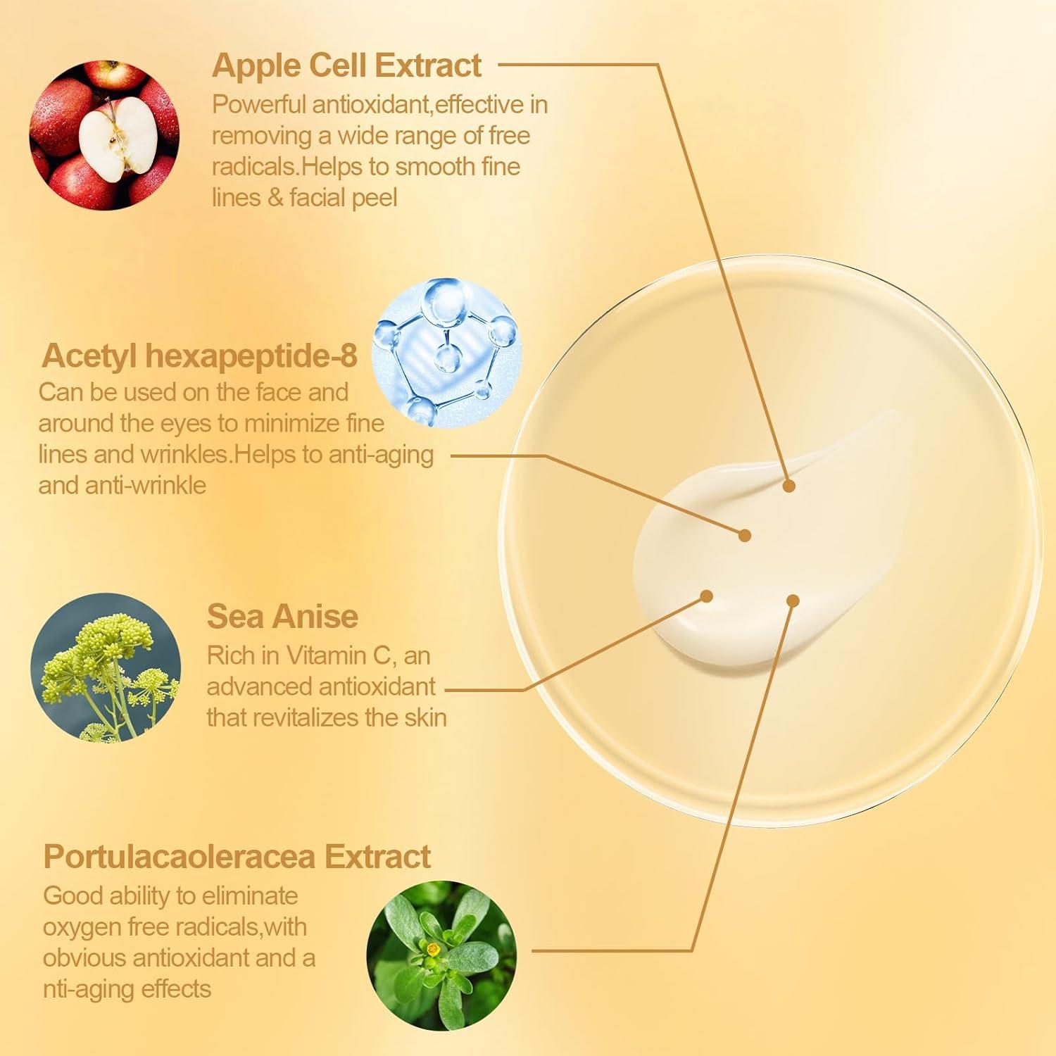 Suero Facial KISSIO de Células de Manzana 30 Cápsulas Antienvejecimiento