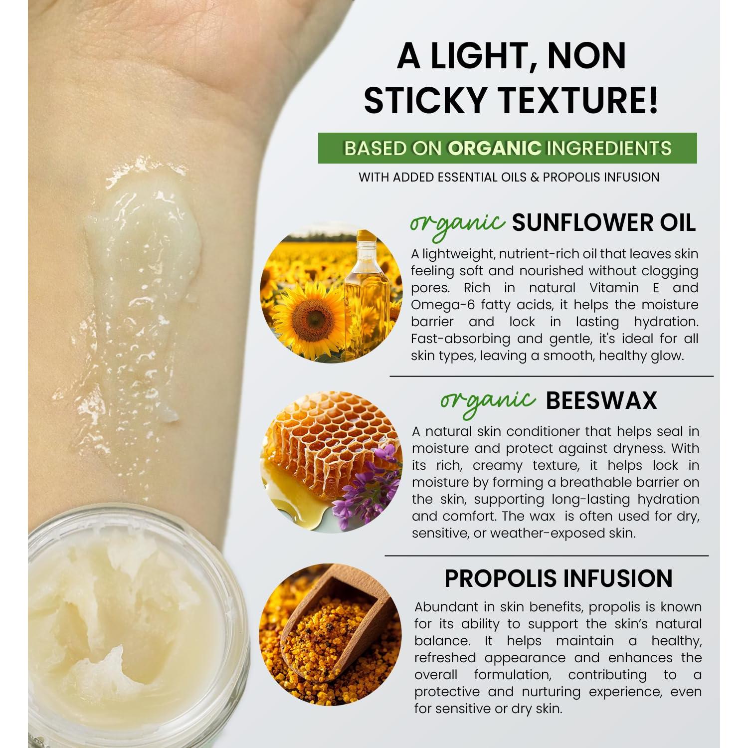 Bálsamo Natural HoneyBotan 56.7g - Libre de Petróleo y Orgánico