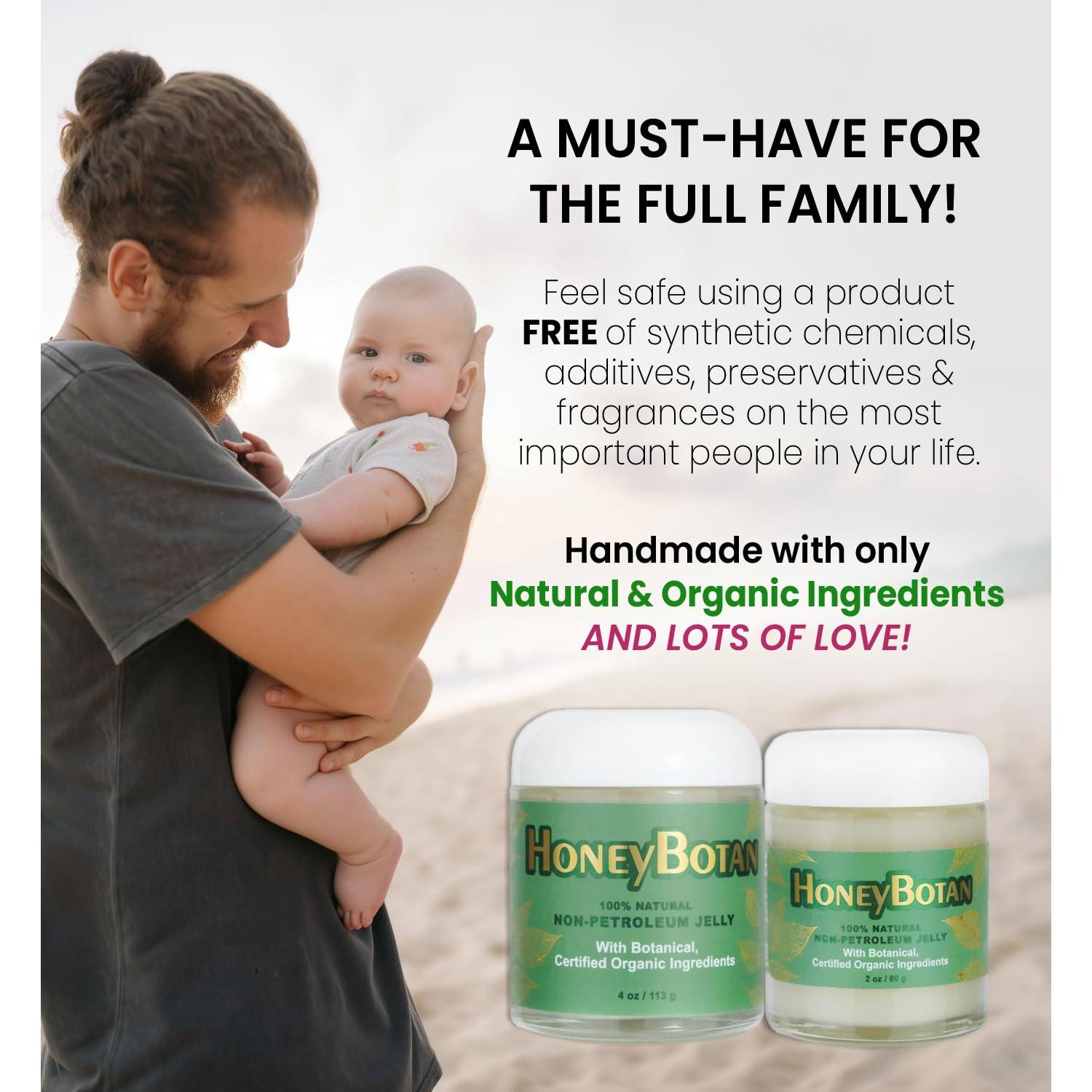 Bálsamo Natural HoneyBotan 56.7g - Libre de Petróleo y Orgánico