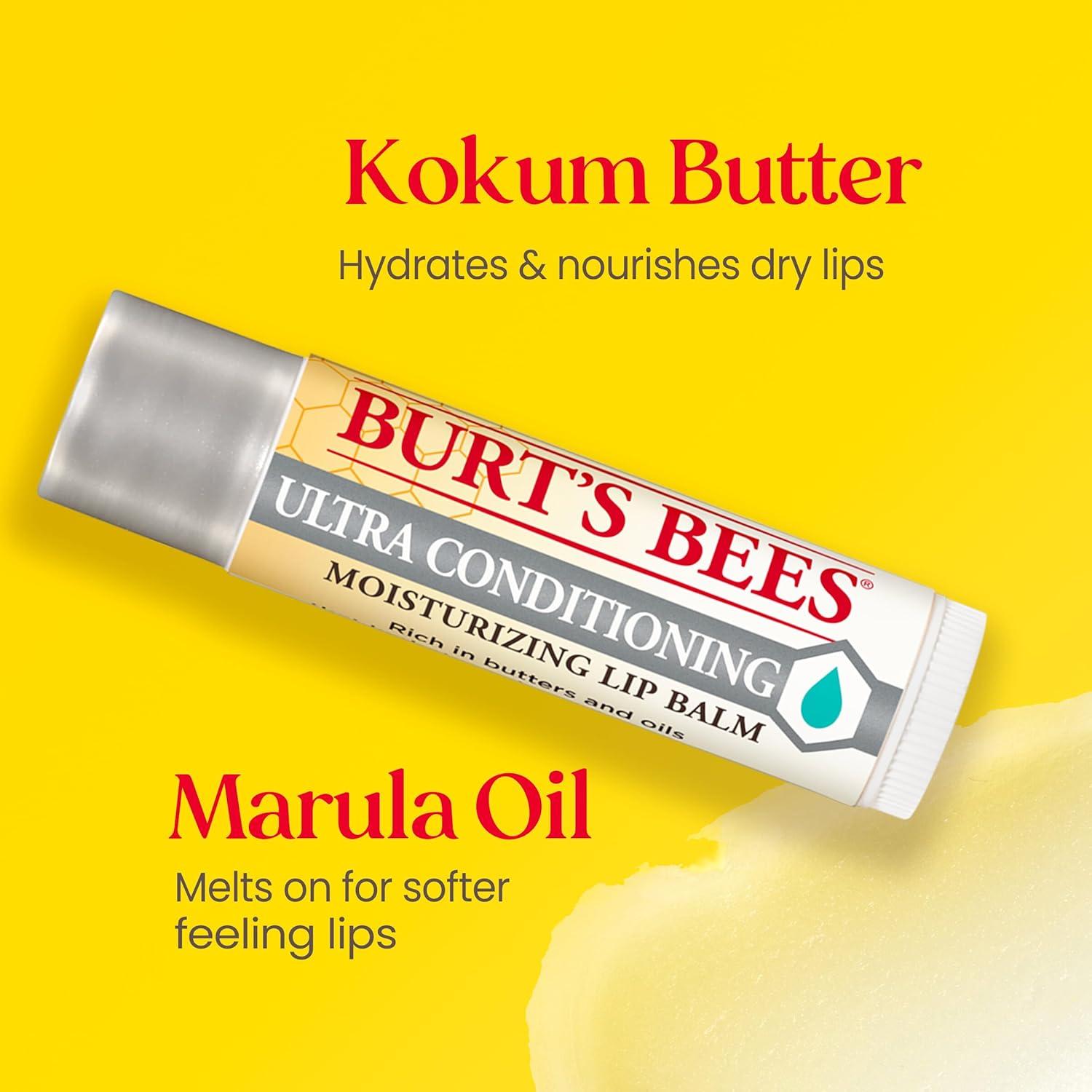 Bálsamo Labial Burt's Bees Ultra Hidratante Pack 4 Tubos 4.25g