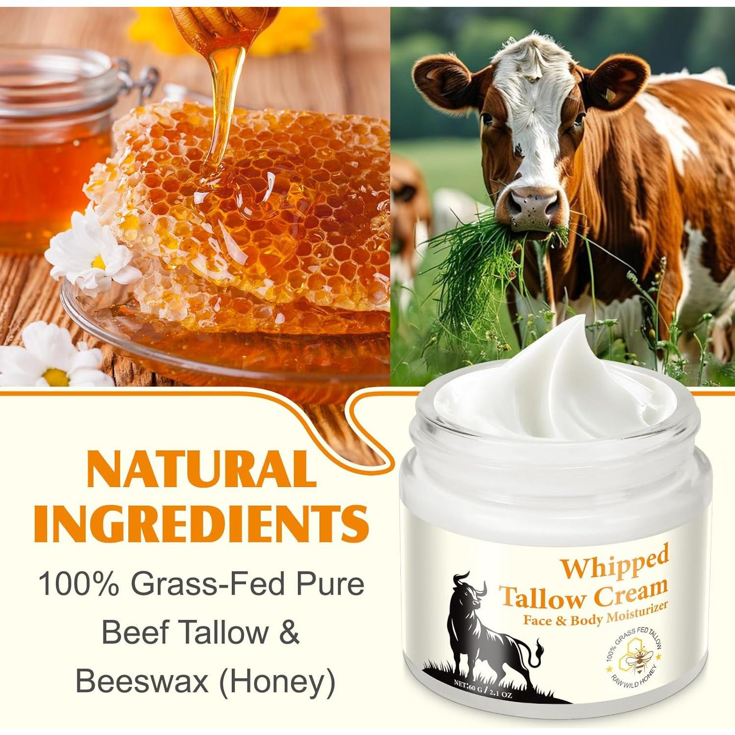 Bálsamo Humectante Facial Akeeronn de Sebo de Res y Miel 59g