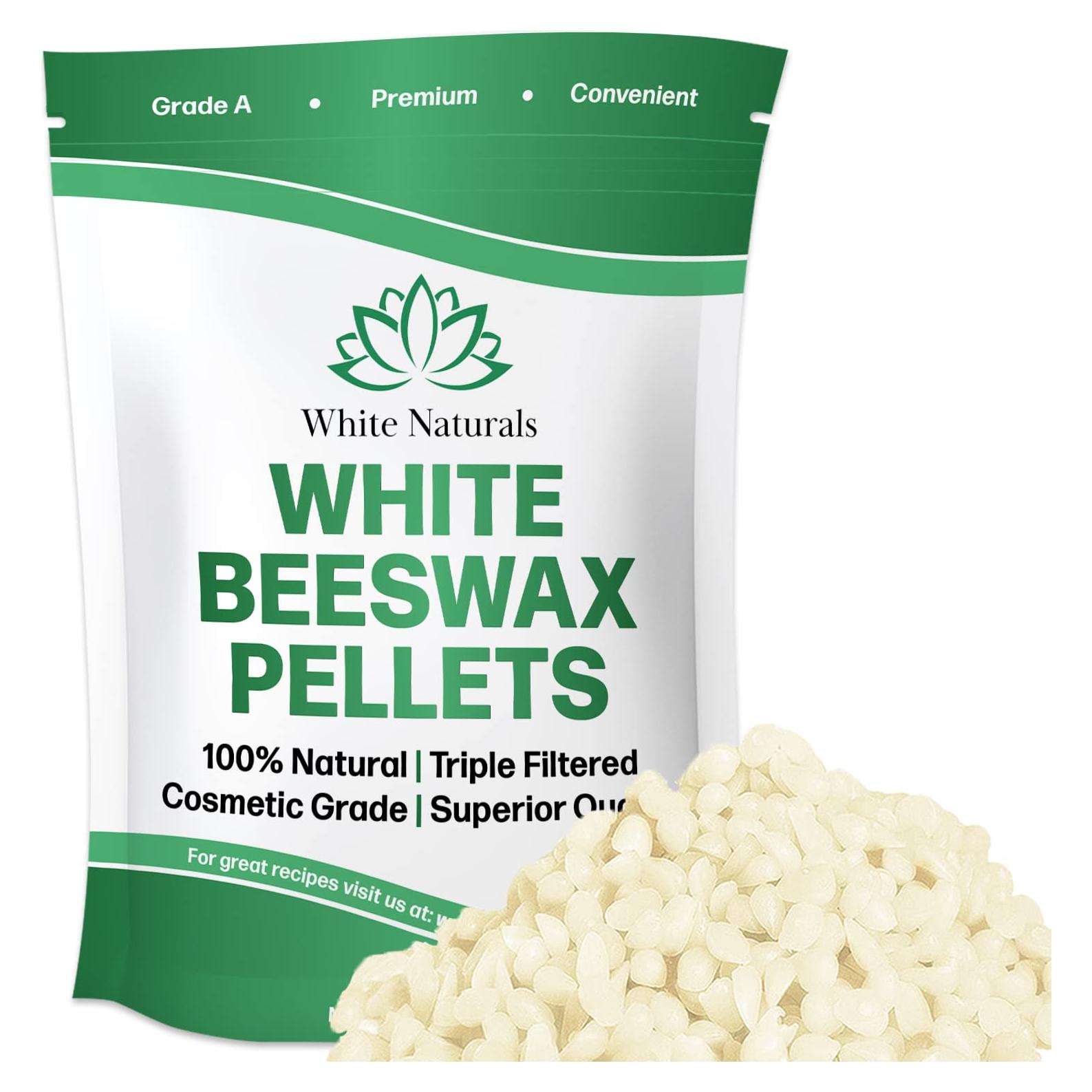 Pellets de Cera de Abeja Blanca 227 g White Naturals - Grado Cosmético