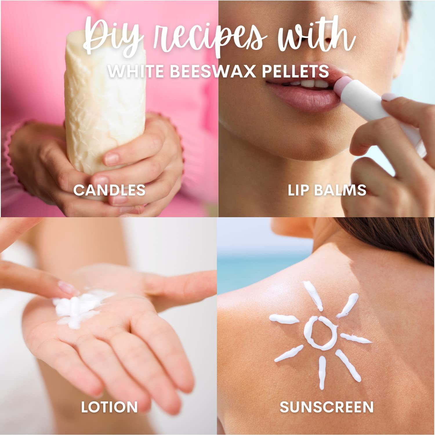 Pellets de Cera de Abeja Blanca 227 g White Naturals - Grado Cosmético