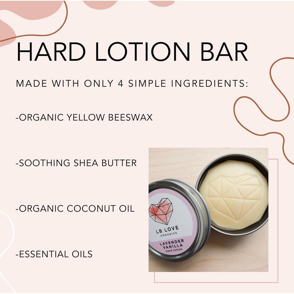 Barra de Loción Dura LB Love Organics - Hidratante Natural 34g