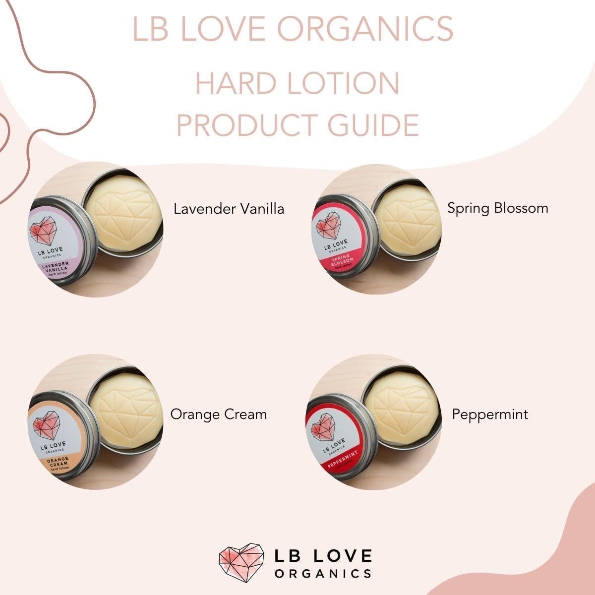 Barra de Loción Dura LB Love Organics - Hidratante Natural 34g
