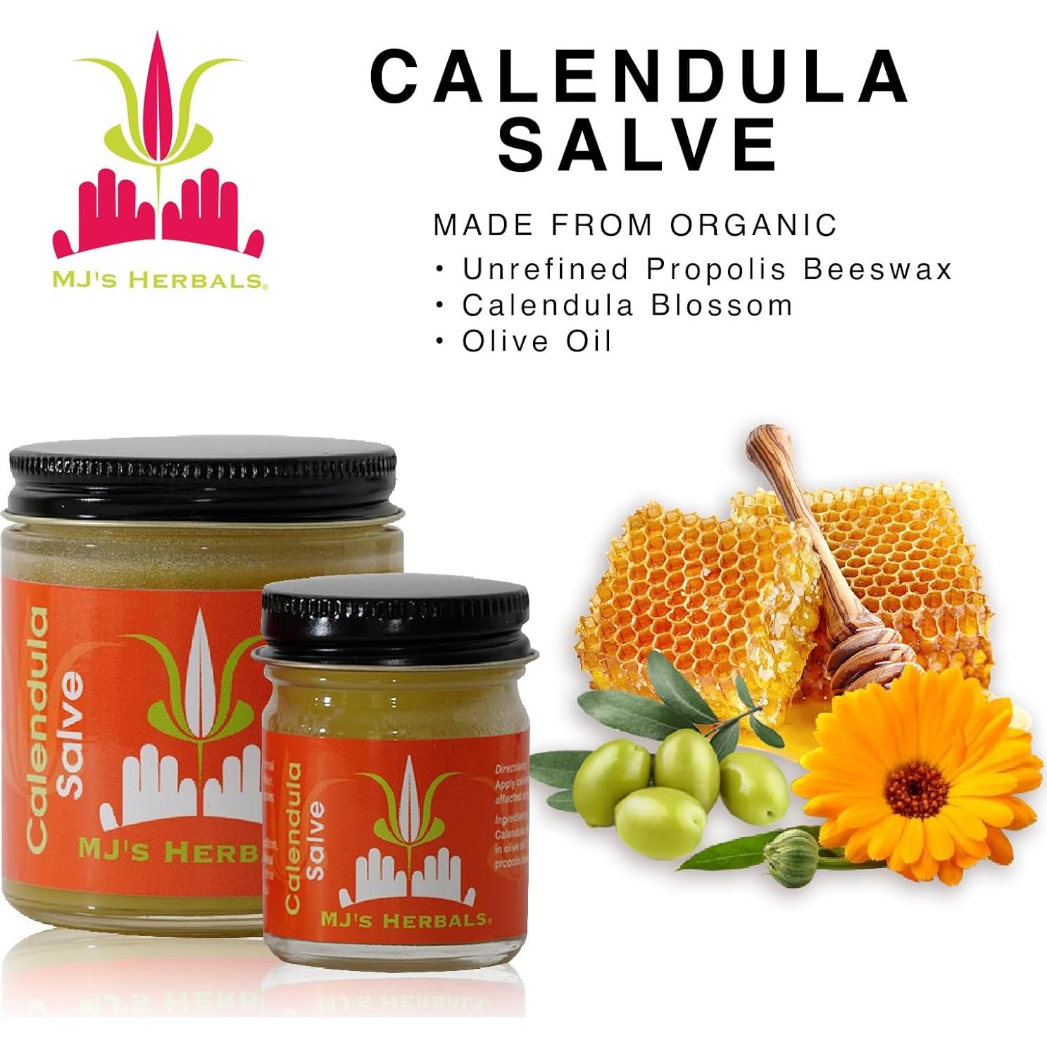 Ungüento de Caléndula MJ's Herbals 113.4 g - Balsamo Calmante