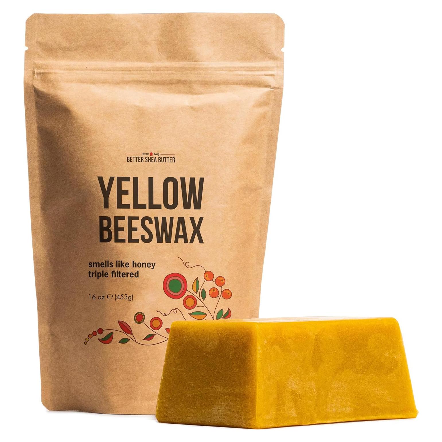 Cera de Abeja Cruda 100% Pura Mejor Manteca de Karité 0.45 kg