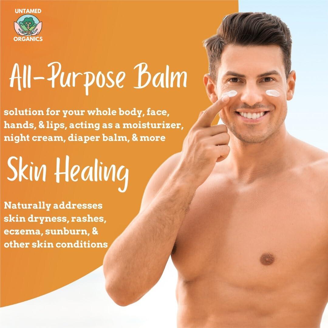 Bálsamo Hidratante Untamed Organics Pura Grasa 56.7 g - Sin Fragancia