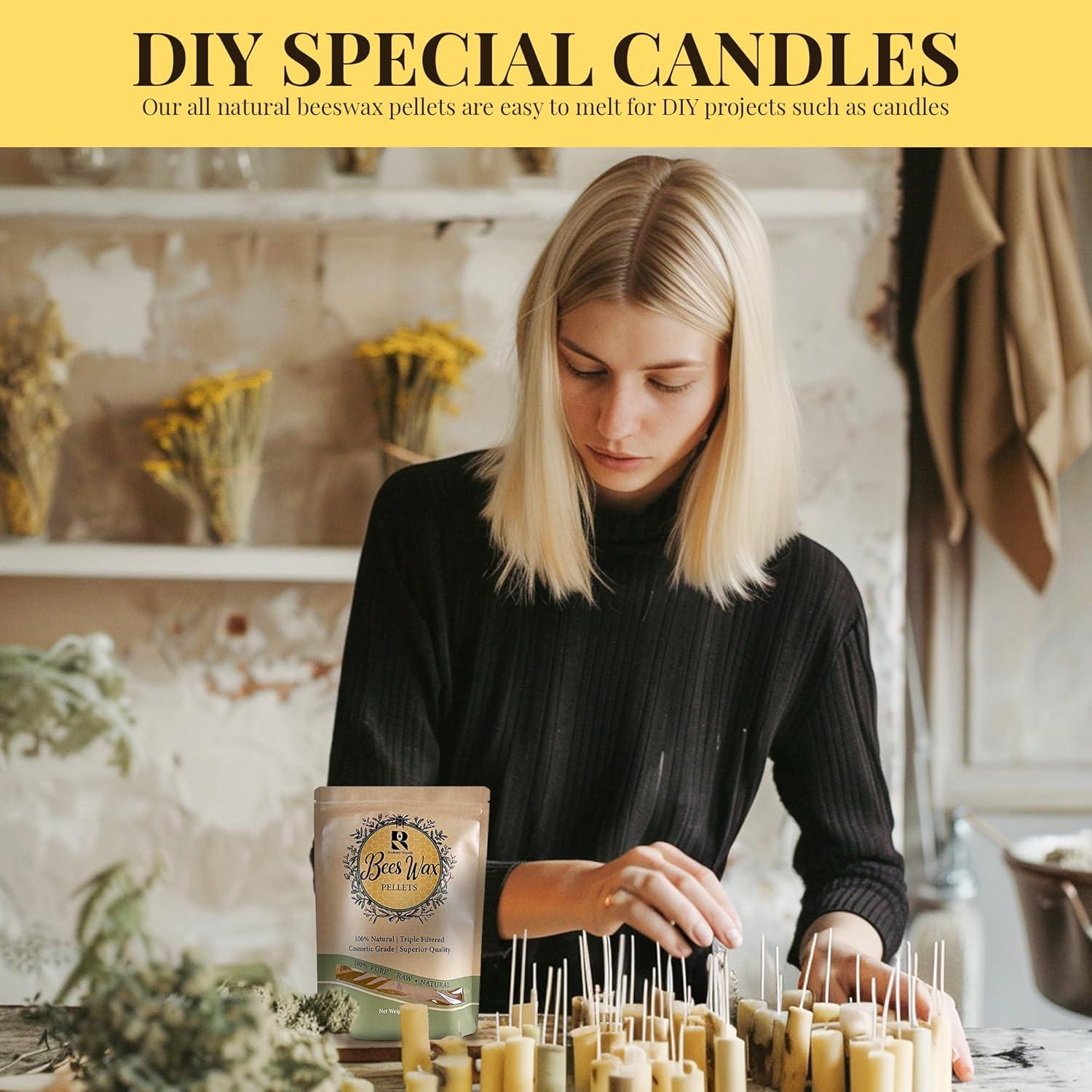 Pelletes de Cera de Abeja Natural Rodney Goods 30g - Grado Cosmético