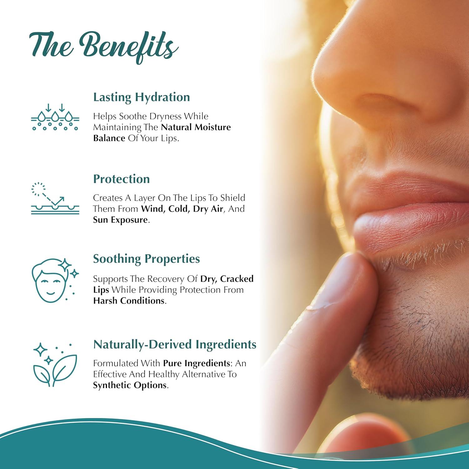 Bálsamo Labial Hidratante Dr. Dave's - Set de 3 Sin Fragancia