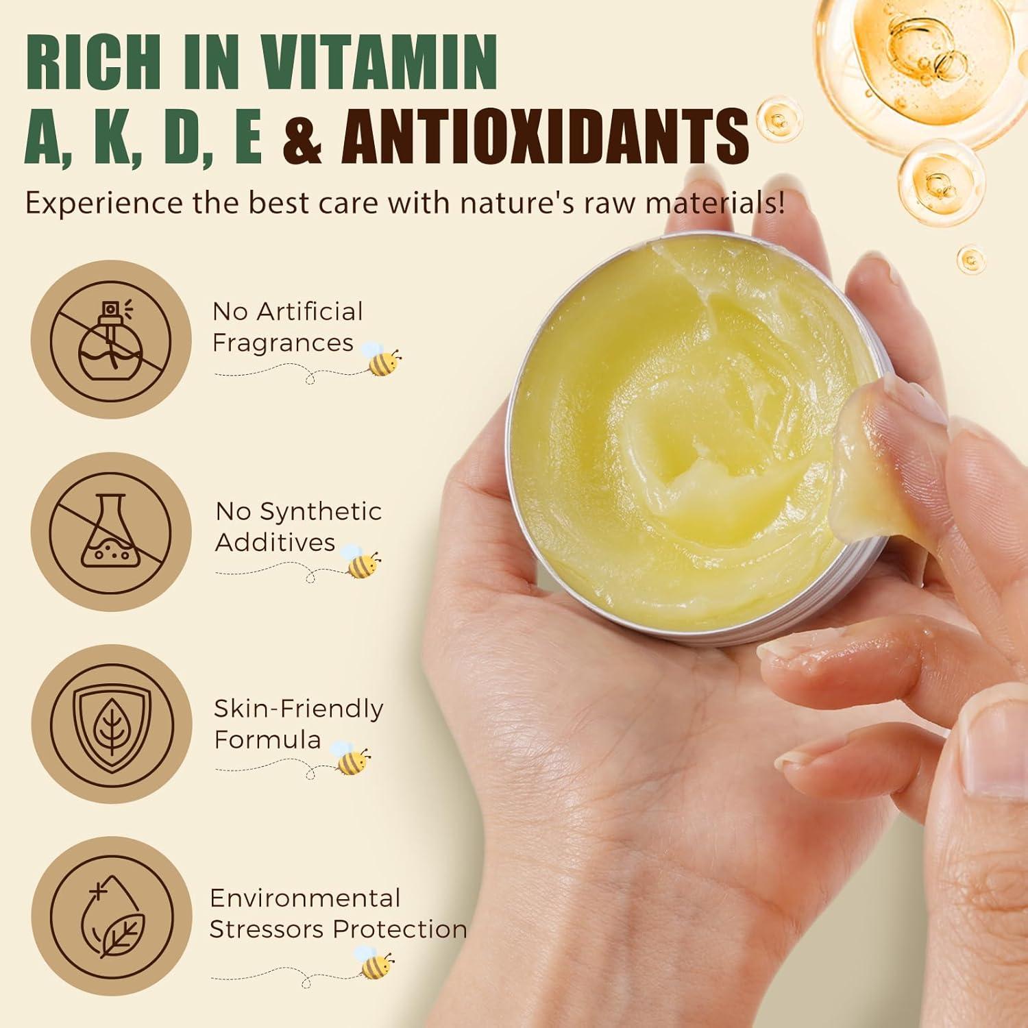 Bálsamo Hidratante de Grasa de Res 70g - WLCTJIAYOU con Miel