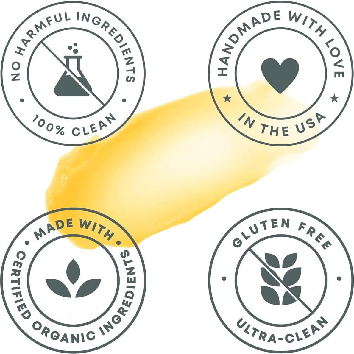 Bálsamo Labial Orgánico Real Skin Care 4 Unidades Mandarina