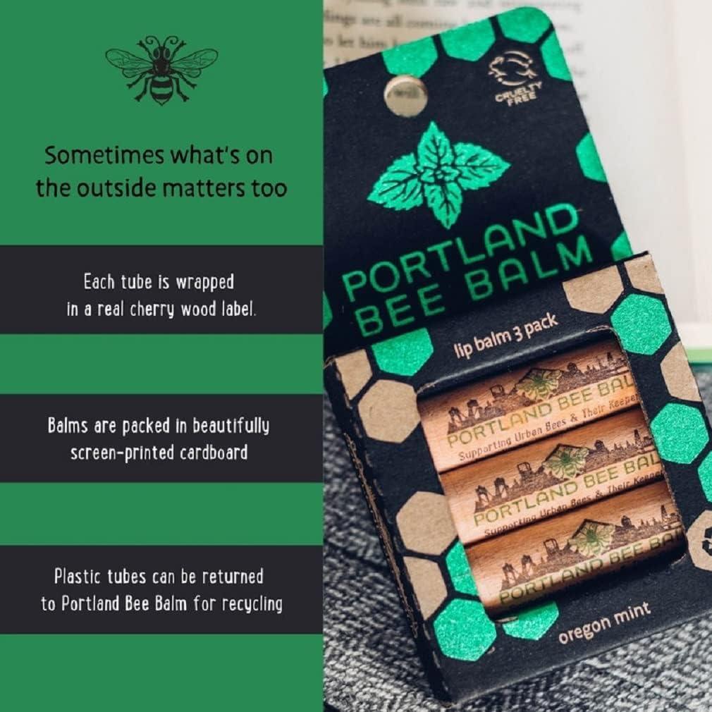 Bálsamo Labial Natural Portland Bee Balm Menta 30g