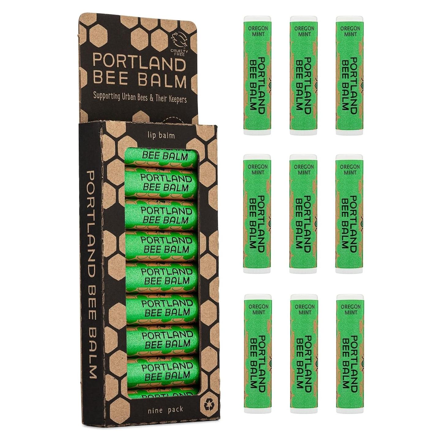 Bálsamo Labial Portland Bee Balm Menta Natural 9g