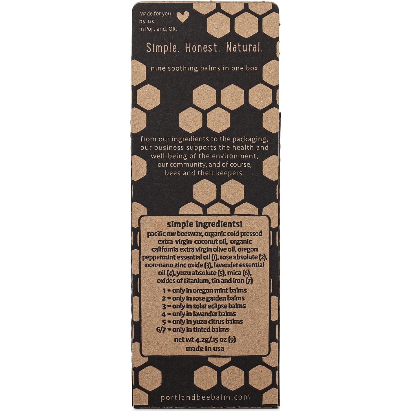 Bálsamo Labial Portland Bee Balm Menta Natural 9g