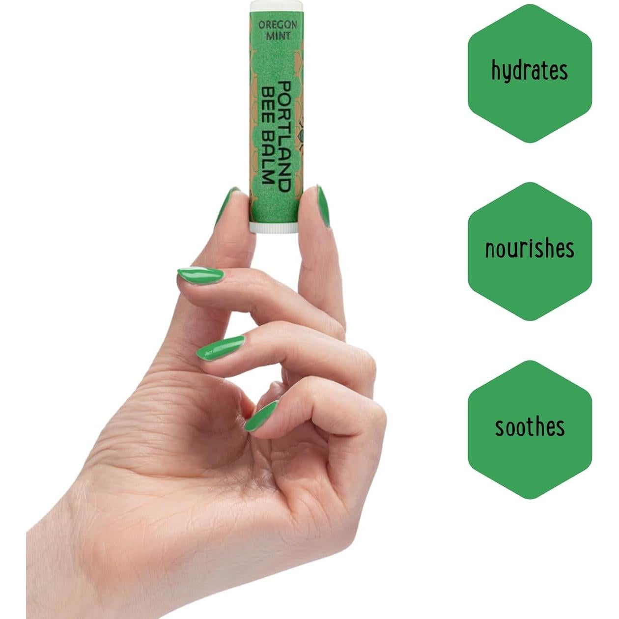 Bálsamo Labial Portland Bee Balm Menta Natural 9g