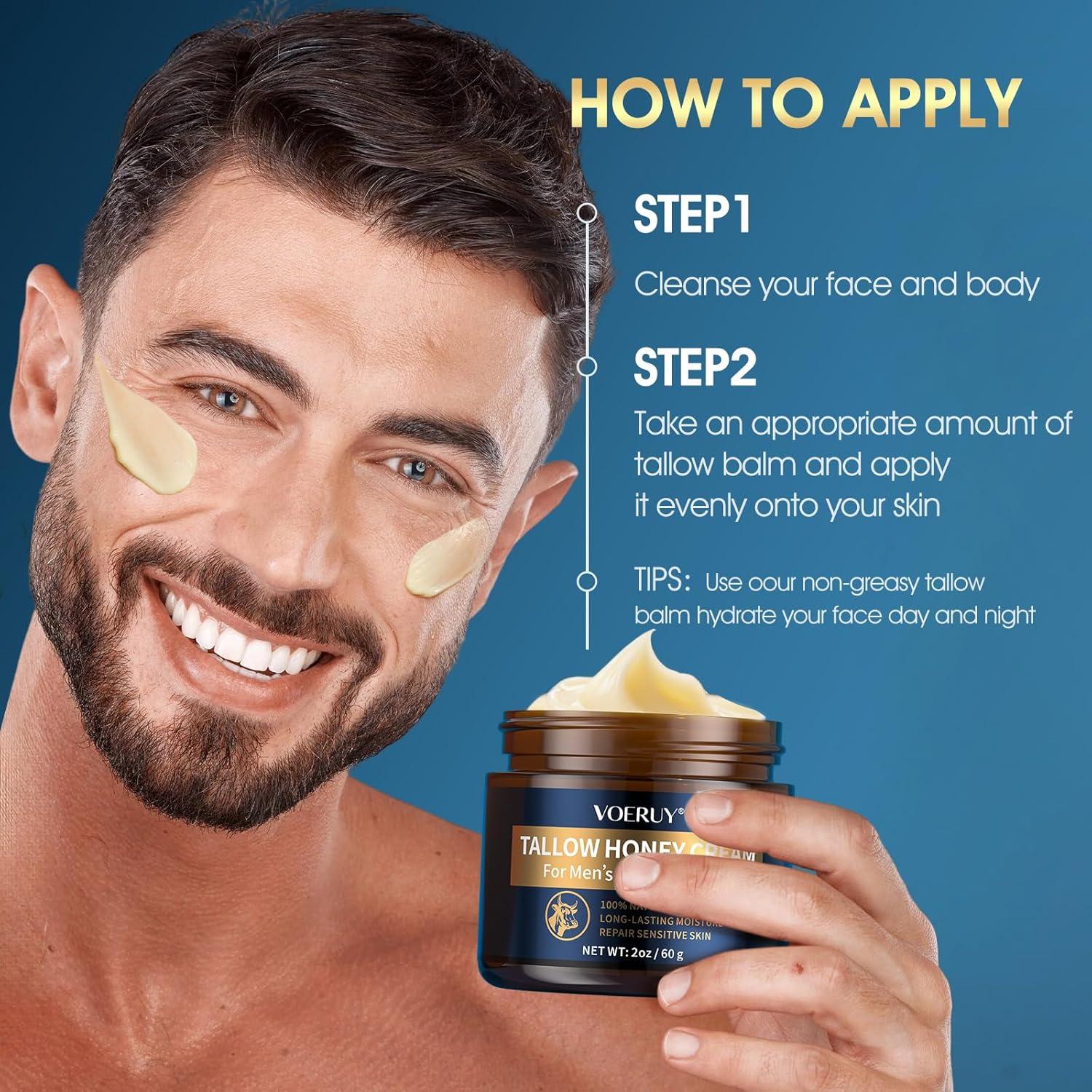 Bálsamo Hidratante Facial para Hombres VOERUY 60g - Sebo Orgánico