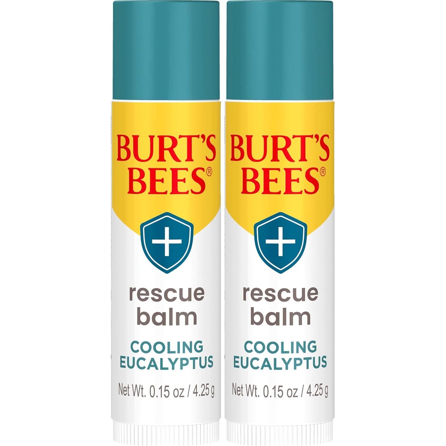 Bálsamo Labial Burt's Bees Rescate Eucalipto 2 Tubos 4.25 g
