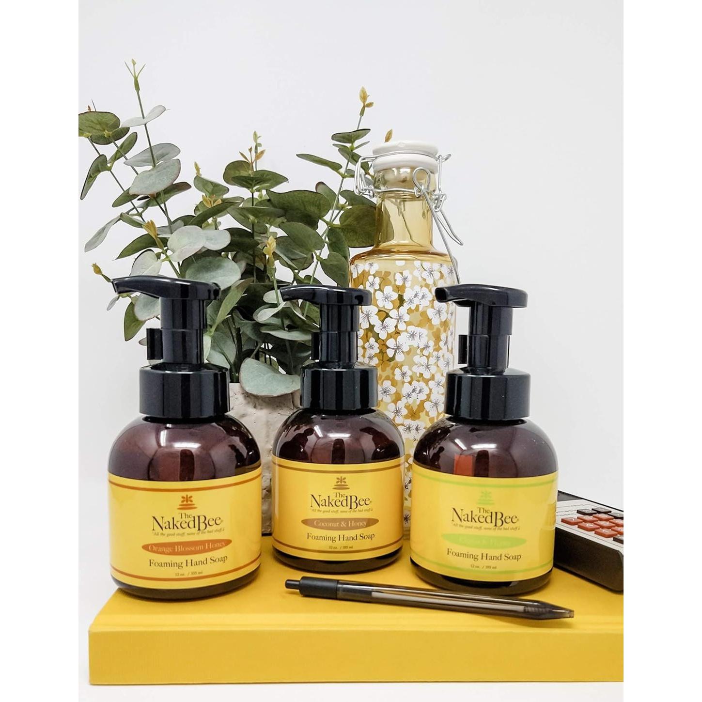 Jabón Espumoso de Manos El Naked Bee 12 oz Lavanda Cera Abeja