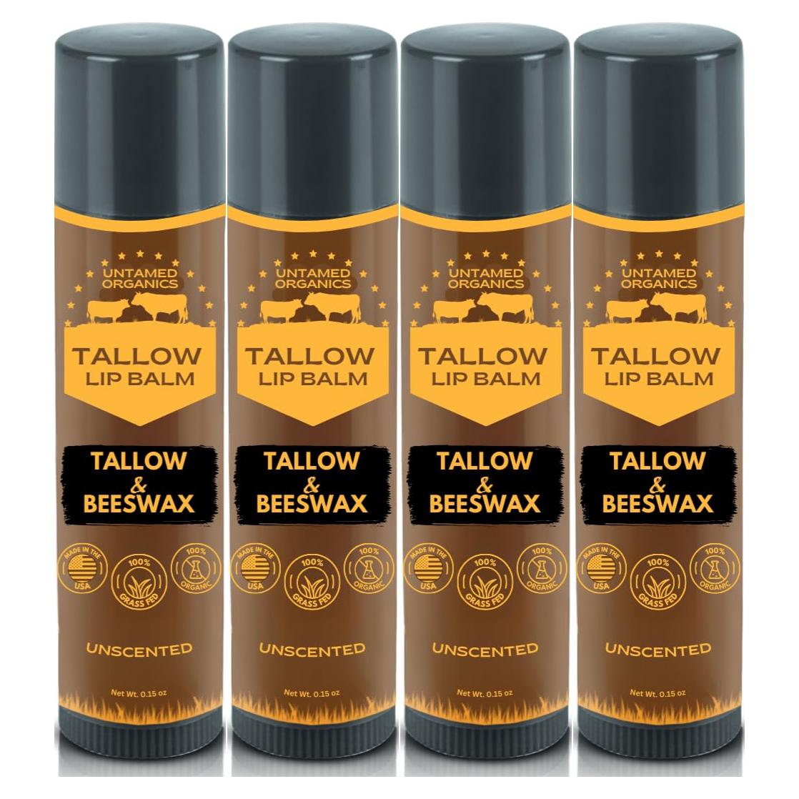 Bálsamo Labial Untamed Organics 100% Sebo y Cera de Abejas