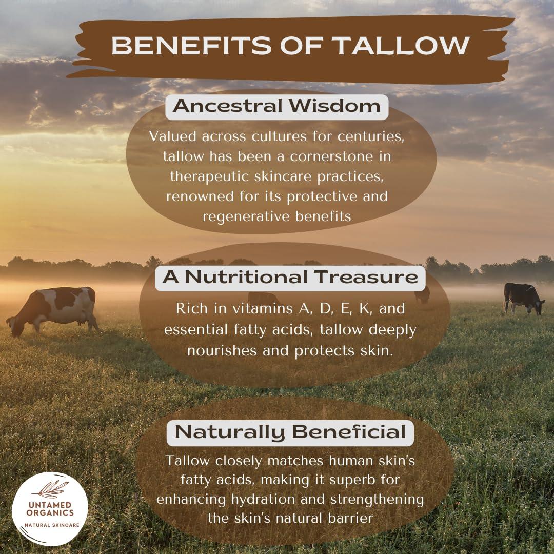 Bálsamo Labial Untamed Organics 100% Sebo y Cera de Abejas